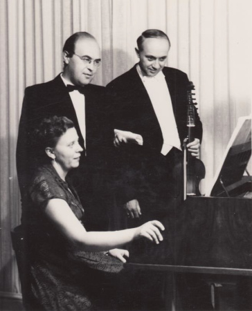 Běla Syková-Dejmková, Jaroslav Pohanka a František Slavík (cca 1953)